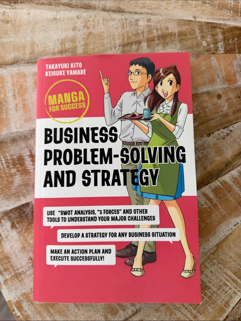 Manga Business Problem-Solving and Strategy - Pink and White Cover